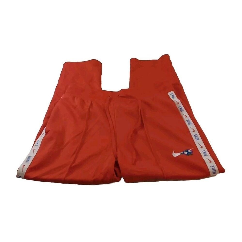 : Vintage Nike‎ Wind Pants Womens Large Orange White Stripe Track Sportswear